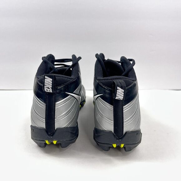 Nike Football Cleats Alpha Menace Shoes Mens 11 Black Silver Mid 878122-001 main image 10